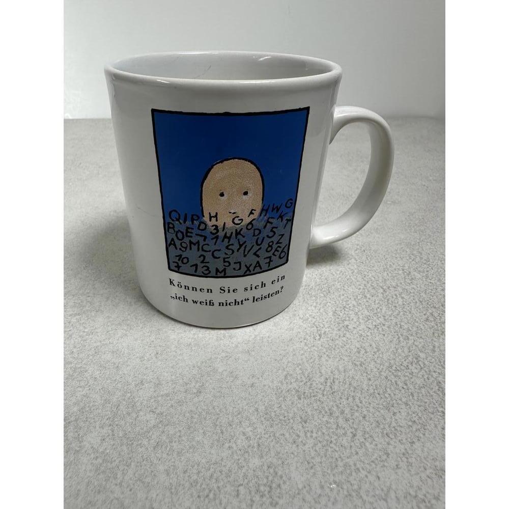 Rare VTG IBM German Promo Mug Weiterbildung Training Computer Tech Advertising